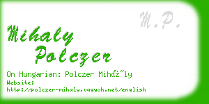 mihaly polczer business card